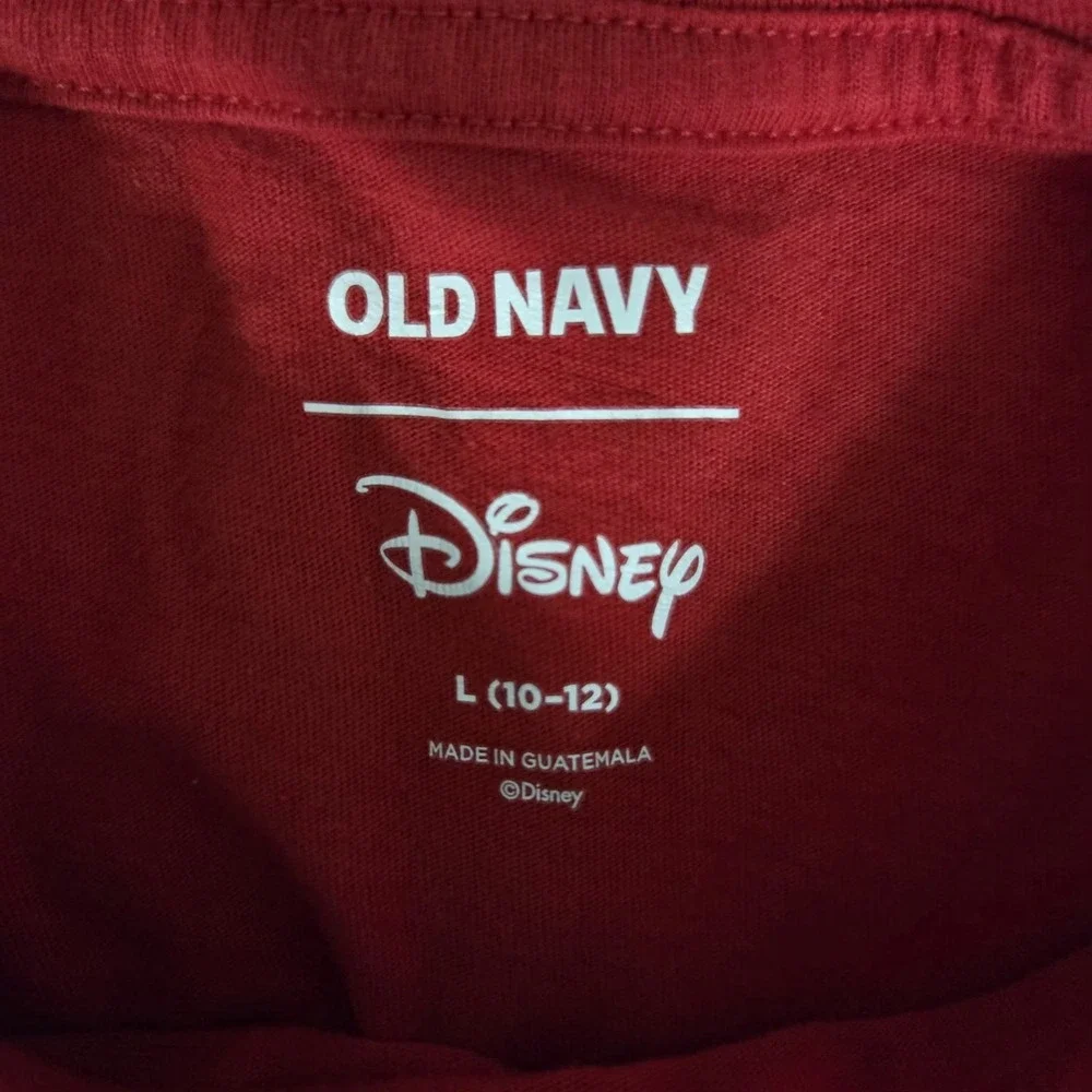 Old Navy Kids Size Large Disney Mikey Mouse Graphic T-shirt Red